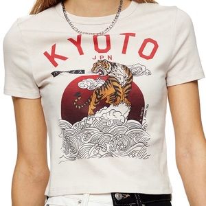 Topshop Kyoto Graphic Tee Size: 10 and 12